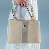 Bolsa Vizzano Tramada Dourada
